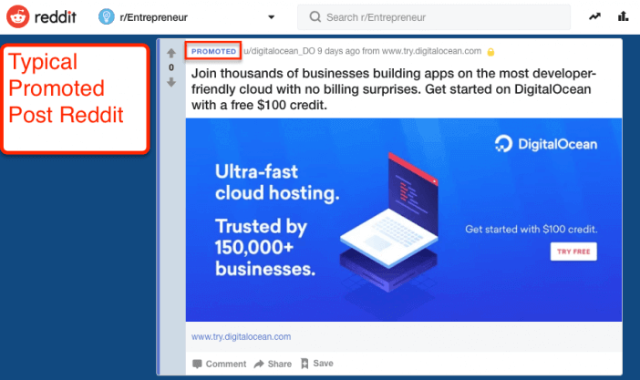 paid ads on reddit