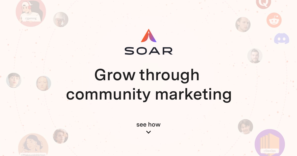 Grow through community marketing logo